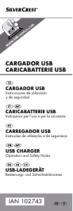 Manuale SilverCrest IAN 102743 Caricabatteria per auto