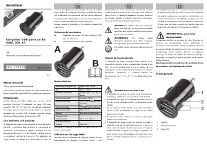 Manuale SilverCrest IAN 279755 Caricabatteria per auto