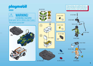 Mode d’emploi Playmobil set 5088 Adventure IR future cars
