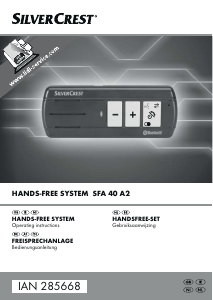 Handleiding SilverCrest IAN 285668 Carkit
