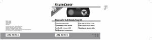 Instrukcja SilverCrest IAN 60275 Zestaw głośnomówiący