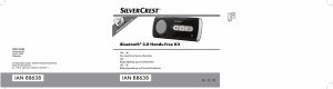 Brugsanvisning SilverCrest IAN 88638 Håndfrit bilsæt