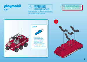 Manual Playmobil set 6269 Adventure Amphibious truck