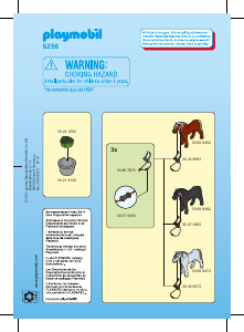 Mode d’emploi Playmobil set 6256 Accessories 3 poneys avec mangeoire