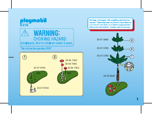 Manual de uso Playmobil set 6316 Accessories Animales del bosque