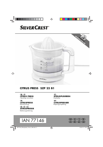Bruksanvisning SilverCrest IAN 77146 Citruspress