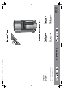 Manual SilverCrest IAN 287488 Coffee Machine