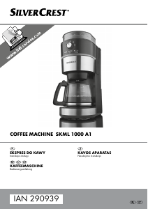 Instrukcja SilverCrest IAN 290939 Ekspres do kawy