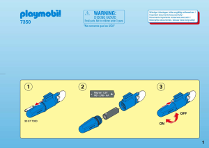 Bedienungsanleitung Playmobil set 7350 Accessories Unterwassermotor