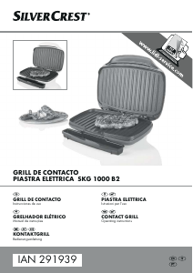 Manual SilverCrest IAN 291939 Grelhador de contacto