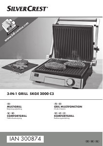 Brugsanvisning SilverCrest IAN 300874 Kontaktgrill