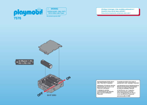 Manual Playmobil set 7576 Accessories Battery compartment for RC car