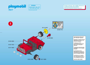 Instrukcja Playmobil set 7617 Accessories Jeep