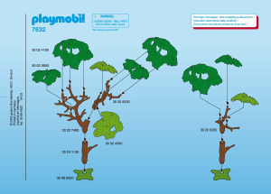 Handleiding Playmobil set 7632 Accessories Twee loofbomen