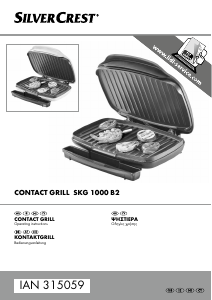 Manual SilverCrest IAN 315059 Contact Grill