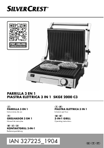 Manual SilverCrest IAN 327225 Contact Grill