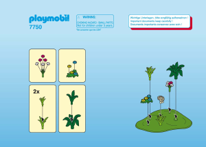 Manual de uso Playmobil set 7750 Accessories Topos del bosque