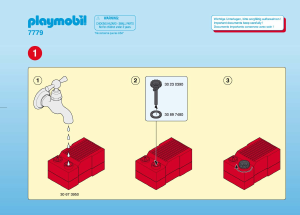 Bruksanvisning Playmobil set 7779 Accessories Vattenpump