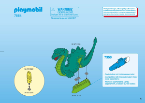 Manual Playmobil set 7864 Accessories Sea serpent Nessie