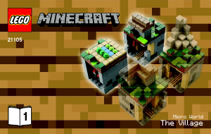 Bruksanvisning Lego set 21105 Minecraft Micro World – The Village