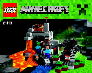 Handleiding Lego set 21113 Minecraft De grot