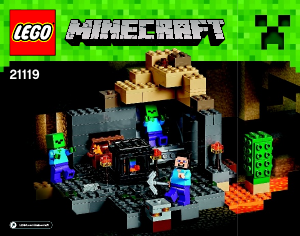 Bedienungsanleitung Lego set 21119 Minecraft Das verlies