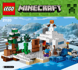 Handleiding Lego set 21120 Minecraft De sneeuwschuilplaats