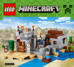 Handleiding Lego set 21121 Minecraft Woestijnuitkijkpost