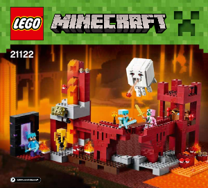 Bruksanvisning Lego set 21122 Minecraft Fästningen