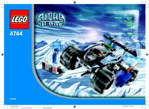 Manual Lego set 4744 Alpha Team Tundra tracker