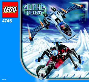 Handleiding Lego set 4745 Alpha Team Blue eagle tegen snow crawler