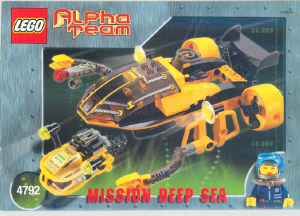 Handleiding Lego set 4792 Alpha Team Duikboot met klauwen