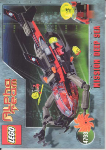 Manual Lego set 4793 Alpha Team Ogel shark assault sub