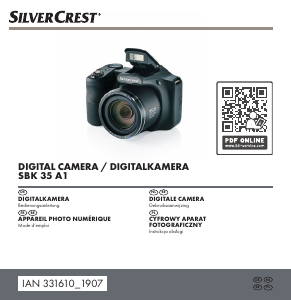 Mode d’emploi SilverCrest IAN 331610 Appareil photo numérique