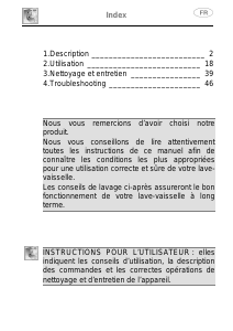Mode d’emploi Bauknecht GMX 51405 Lave-vaisselle