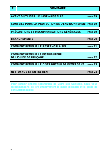 Mode d’emploi Bauknecht GSU 4854/1 RTW-BR Lave-vaisselle