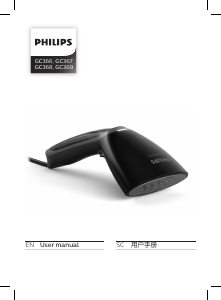 Manual Philips GC368 Steam&Go Plus Garment Steamer