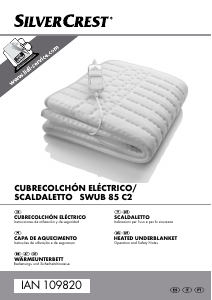 Manual de uso SilverCrest IAN 109820 Manta eléctrica