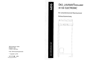Bedienungsanleitung AEG LAV41159 Waschmaschine