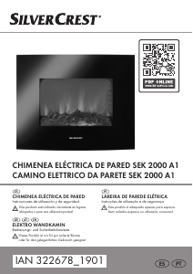 Manual de uso SilverCrest IAN 322678 Chimenea electrica