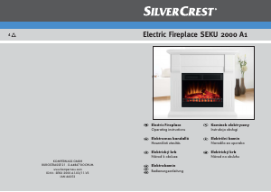 Használati útmutató SilverCrest IAN 66252 Elektromos kandalló
