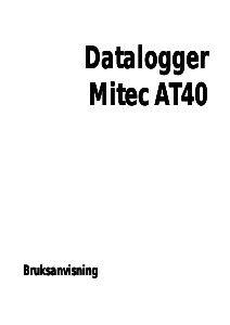 Bruksanvisning Mitec AT40 Diktafon