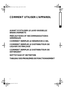 Mode d’emploi Bauknecht ADG 4500 IX Lave-vaisselle