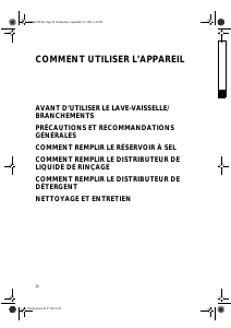 Mode d’emploi Bauknecht GSF 7530 WS Lave-vaisselle