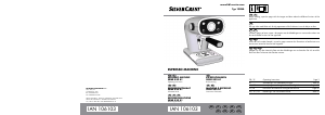 Bruksanvisning SilverCrest IAN 106103 Espressomaskin