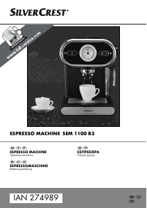 Εγχειρίδιο SilverCrest IAN 274989 Μηχανή εσπρέσο