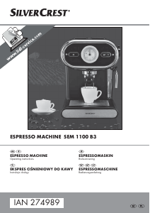 Bruksanvisning SilverCrest IAN 274989 Espressomaskin