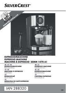 Manual SilverCrest IAN 288320 Máquina de café expresso