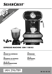 Manual SilverCrest IAN 296789 Espressor