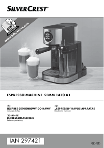 Instrukcja SilverCrest IAN 297421 Ekspres do espresso